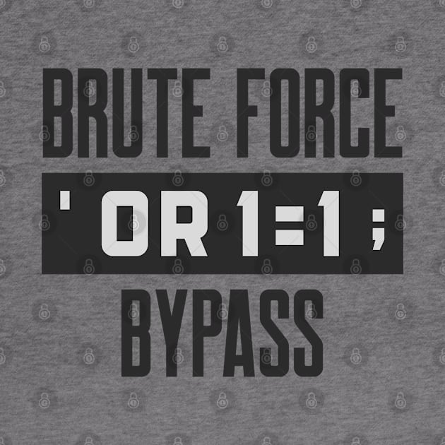 Cybersecurity Brute Force or Bypass SQL Injection by FSEstyle